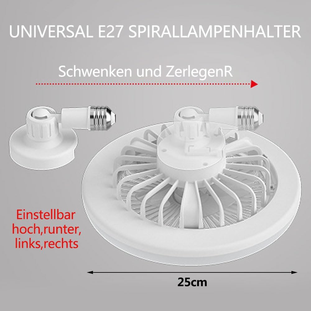 ventilateur de plafond avec lampe LED