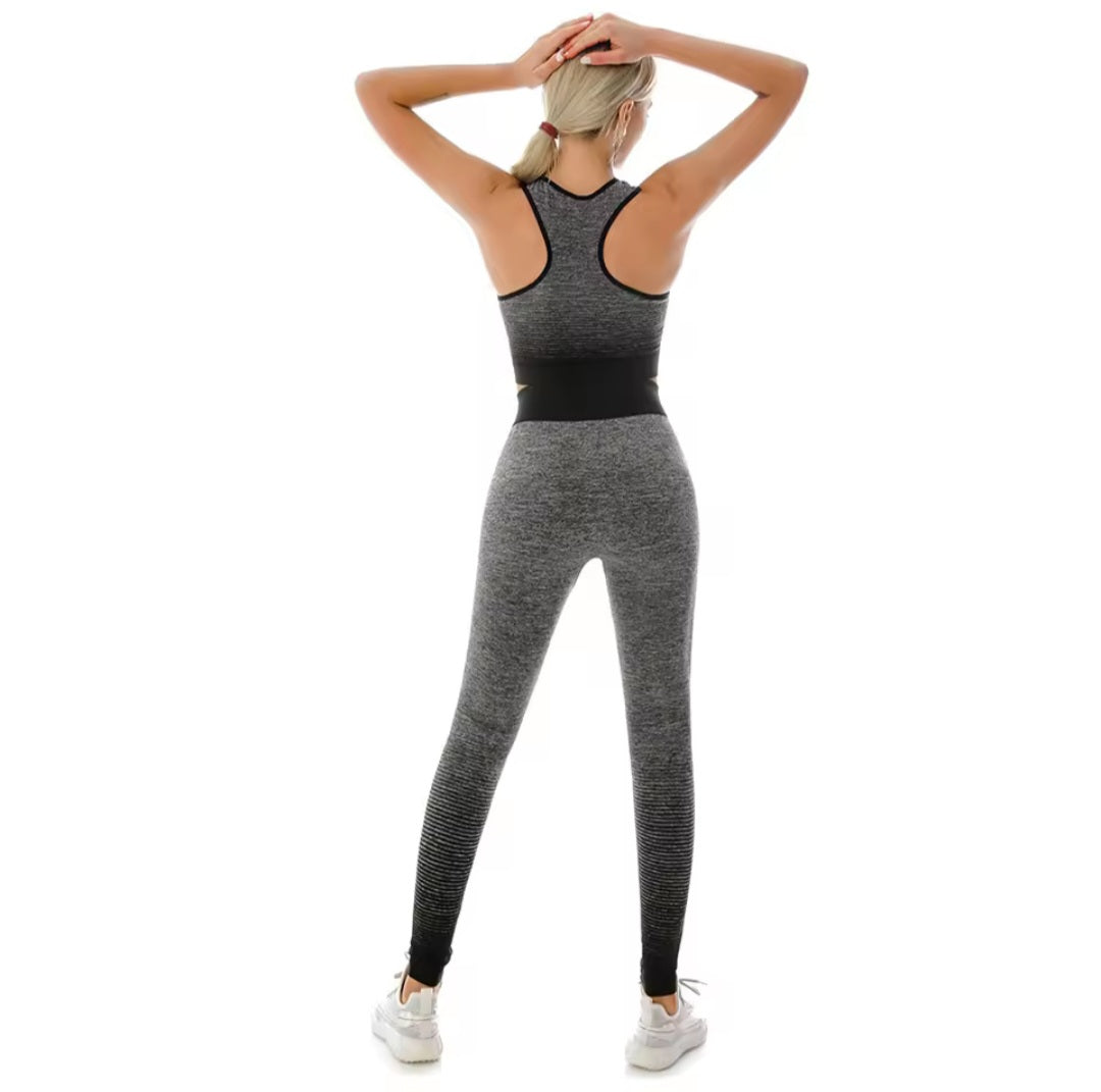 طقم رياضي نسائي متدرج الألوان (أومبري) - سلس وعصري للياقة والجيم