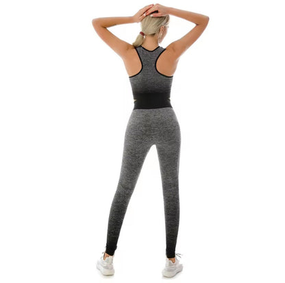 طقم رياضي نسائي متدرج الألوان (أومبري) - سلس وعصري للياقة والجيم