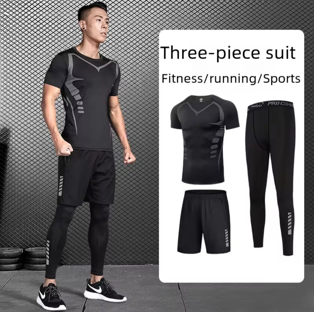 طقم رياضي رجالي ثلاثي القطع