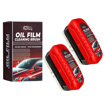 الفرشاة السحرية لإزالة طبقة الزيت وبقع الماء عن الزجاج