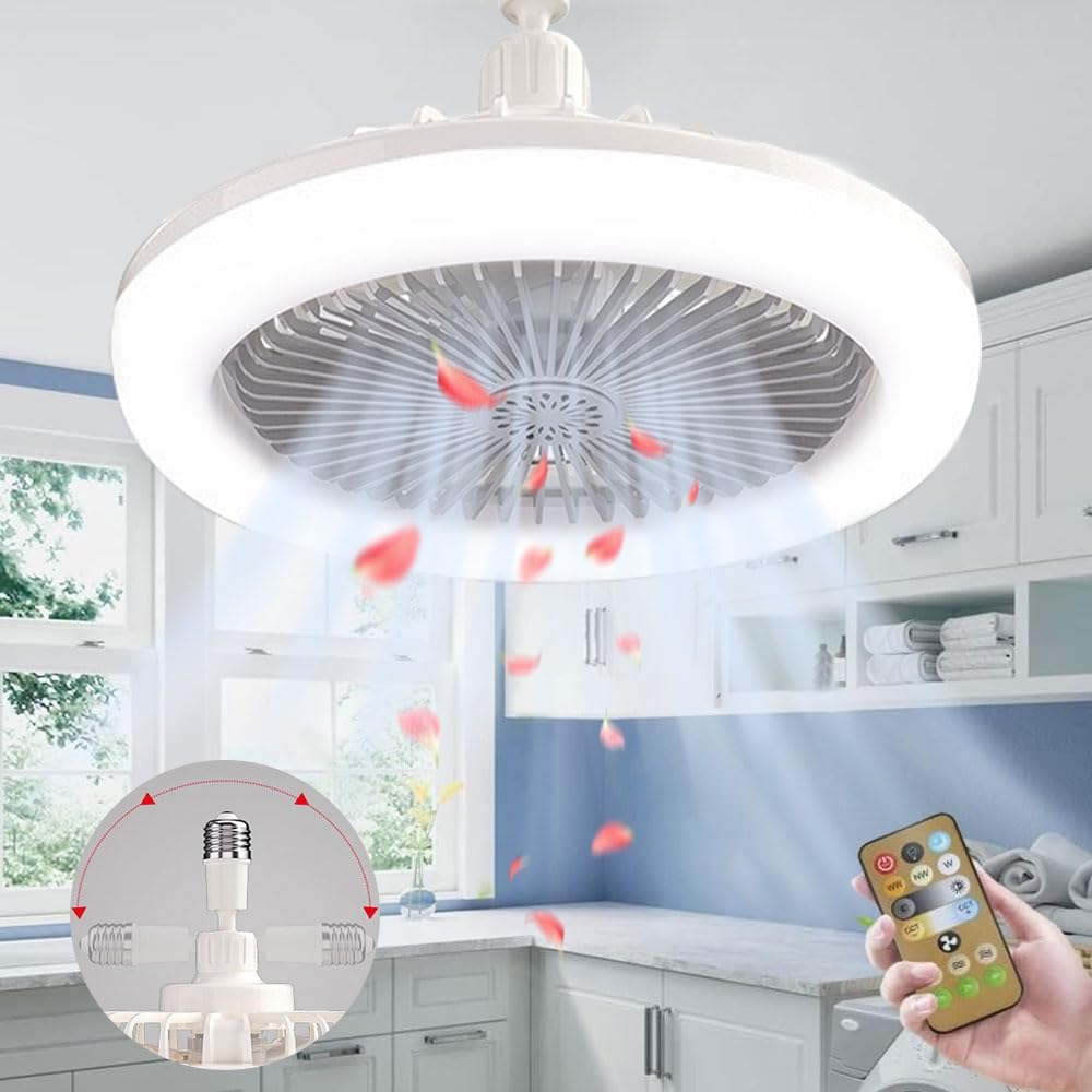 ventilateur de plafond avec lampe LED