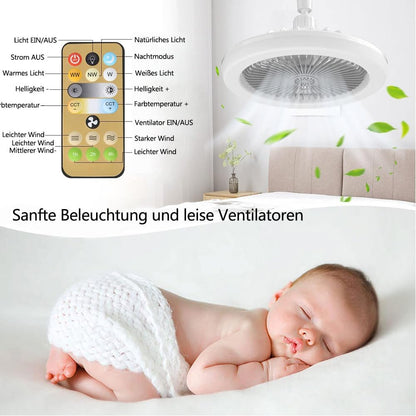 ventilateur de plafond avec lampe LED