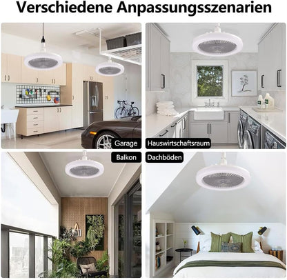 ventilateur de plafond avec lampe LED