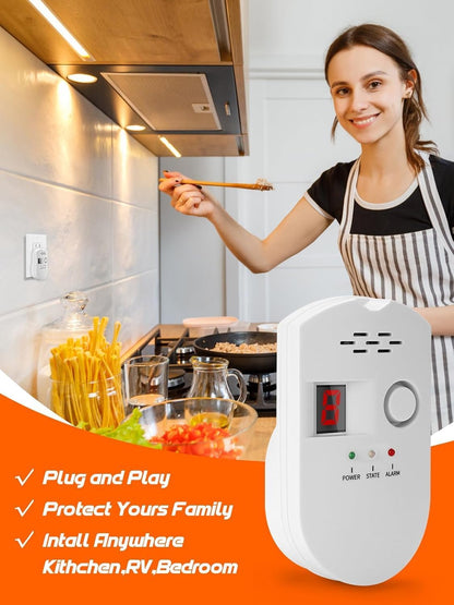 كاشف غاز المطبخ الرقمي المتطور